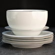 Serwis obiadowy na 12 osób porcelanowy PLUS PLATIN 11