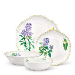 Serwis obiadowy porcelanowy na 6 osób VIOLETTA