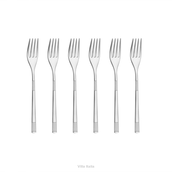 Komplet widelczyków deserowych z matowym wykończeniem