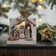 Szopka bożonarodzeniowa LED Gwiazda 9,5 cm HOLY FAMILY 4