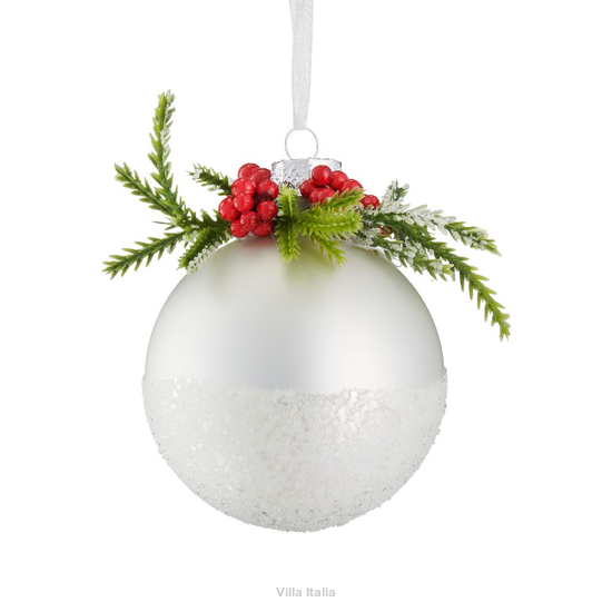 bombka choinkowa biała