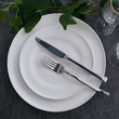 elegancki komplet talerzy porcelanowych na 6 osób do jadalni i domu