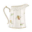 Elegancki dzbanuszek na mleko z porcelany ręcznie malowany złotem