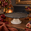 patera na ciasto o średnicy 27 cm wykonana z porcelany- wizualizacja AI
