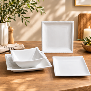 Serwis porcelanowy przekąskowy dla 1 osoby – 4 elementy UNICO 59