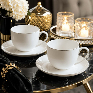 Zestaw dwóch filiżanek 250ml porcelanowych UNICO 23