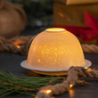 Lampion porcelanowy na tealight 8 cm RENIFER 2