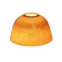 Lampion porcelanowy na tealight 8 cm RENIFER