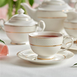Spodek pod filiżankę 16 cm porcelanowy CELINE 3