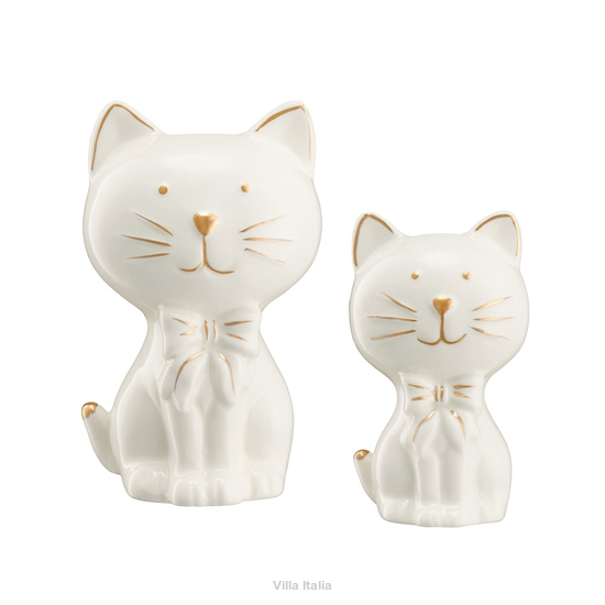 Zestaw kotków porcelanowych KAROL i KAROLINKA