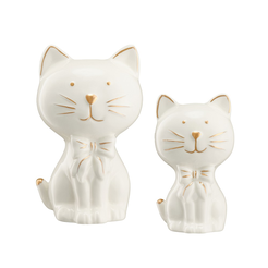 Zestaw kotków porcelanowych KAROL i KAROLINKA