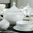 Półmisek owalny porcelanowy z platyną 34 cm NELLY  3