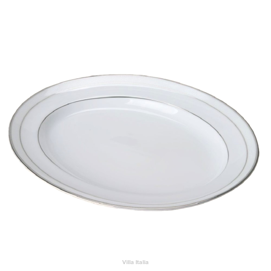 Półmisek owalny porcelanowy z platyną 34 cm NELLY 