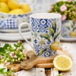 Serwis obiadowo kawowy porcelanowy na 6 osób LIMONETTI 30