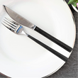 Zestaw sztućców czarnych na 6 osób 30 elementów HERA BLACK 4