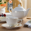 Filiżanka do kawy herbaty 250 ml porcelanowa ze złotym wzorem