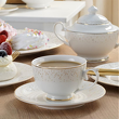 Filiżanka do kawy herbaty 250 ml porcelanowa ze złotym wzorem
