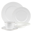 Serwis obiadowo kawowy porcelanowy na 12 osób ROMA GOLD 14