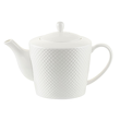 biały dzbanek do herbaty z eleganckiej porcelany