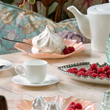 Serwis kawowy porcelanowy na 6 osób BARI WHITE 3