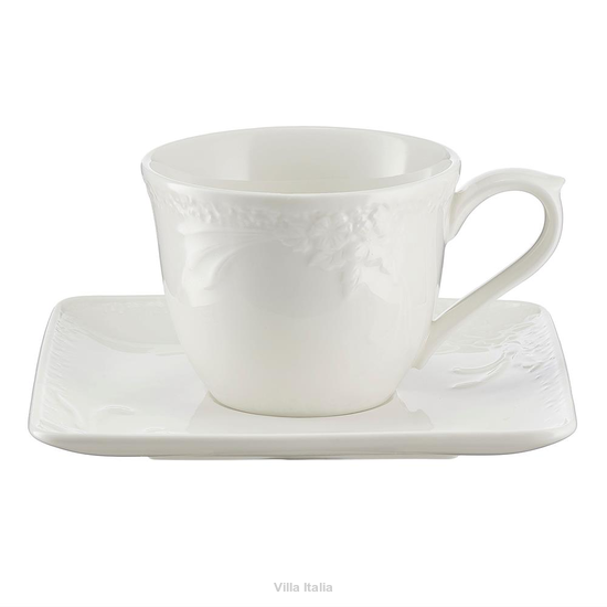 Filiżanka do kawy porcelanowa 180 ml ze spodkiem MARIETTA