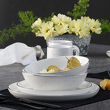 elegancki zestaw talerzy porcelanowy dekorowany platyną do kuchni