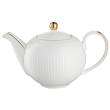 porcelanowy dzbanek do herbaty w eleganckim stylu 