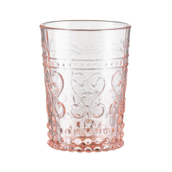 Szklanka różowa 250 ml 10 cm FIORINO