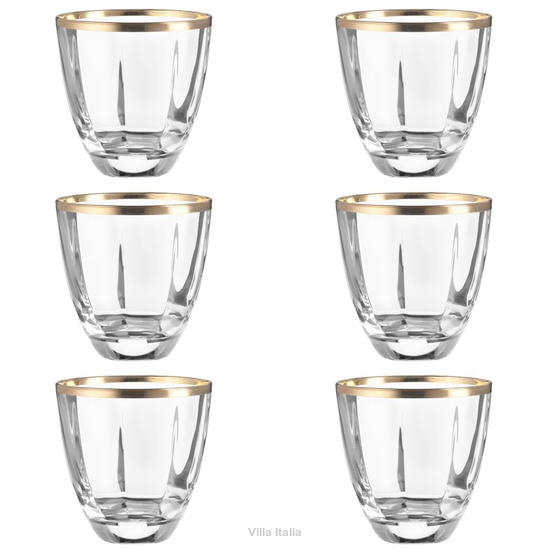 Zestaw szklanek kryształowych 6 sztuk DESIRE Gold