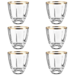 Zestaw szklanek kryształowych 6 sztuk DESIRE Gold