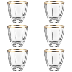 Zestaw szklanek kryształowych 6 sztuk DESIRE Gold