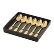 Komplet łyżeczek do herbaty złotych 6 sztuk ANTIQUE GOLD 4