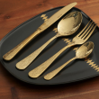 Komplet łyżeczek do herbaty złotych 6 sztuk ANTIQUE GOLD 5