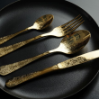 Komplet łyżeczek do herbaty złotych 6 sztuk ANTIQUE GOLD 6