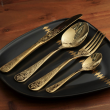 Komplet łyżeczek do herbaty złotych 6 sztuk ANTIQUE GOLD 4