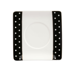 Spodek pod filiżankę 13,5 x 13,5 cm porcelanowy YVETTE 1