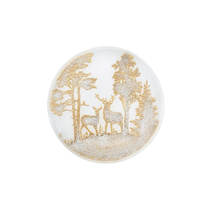 Talerzyk deserowy szklany 21 cm FORESTA GOLD