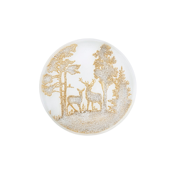 Talerzyk deserowy szklany 21 cm FORESTA GOLD