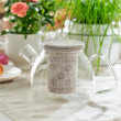 Zaparzacz porcelanowy beżowy GRACE 2