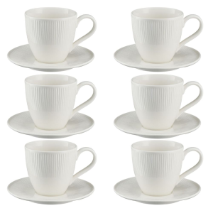 Komplet filiżanek porcelanowych 220 ml ze spodkiem BONITA