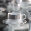 Filiżanka do kawy porcelanowa 230 ml ze spodkiem VALENTINO 3