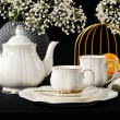 Komplet filiżanek porcelanowych 200 ml 6 sztuk SANDRINE 9