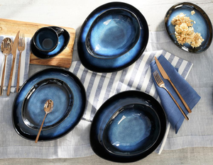 Serwis obiadowo kawowy na 12 osób DARK NIGHT