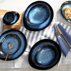 Serwis obiadowo kawowy na 12 osób DARK NIGHT