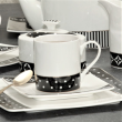 Serwis kawowy porcelanowy na 6 osób YVETTE 1