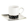 Serwis kawowy porcelanowy na 6 osób YVETTE 2