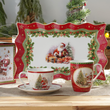 Kubki świąteczne zestaw 2 sztuki porcelanowe SANTA CLAUS 5