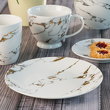 Dzbanek porcelanowy z bambusowym uchwytem 800 ml MARMO GOLD 4