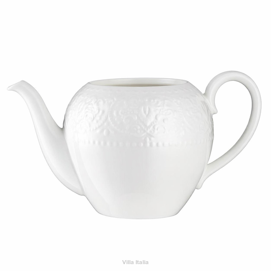 Biały dzbanek porcelanowy 1,1 l do herbaty bez przykrywki