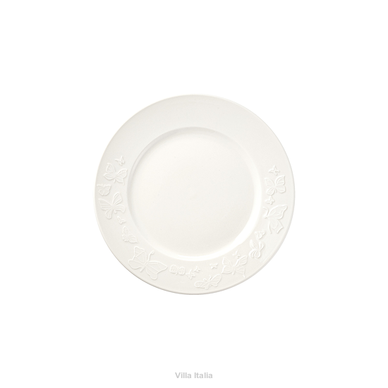 biały talerzyk na ciasto porcelanowy 